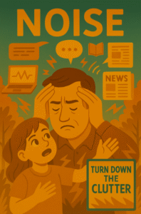 Image of a frustrated father and child