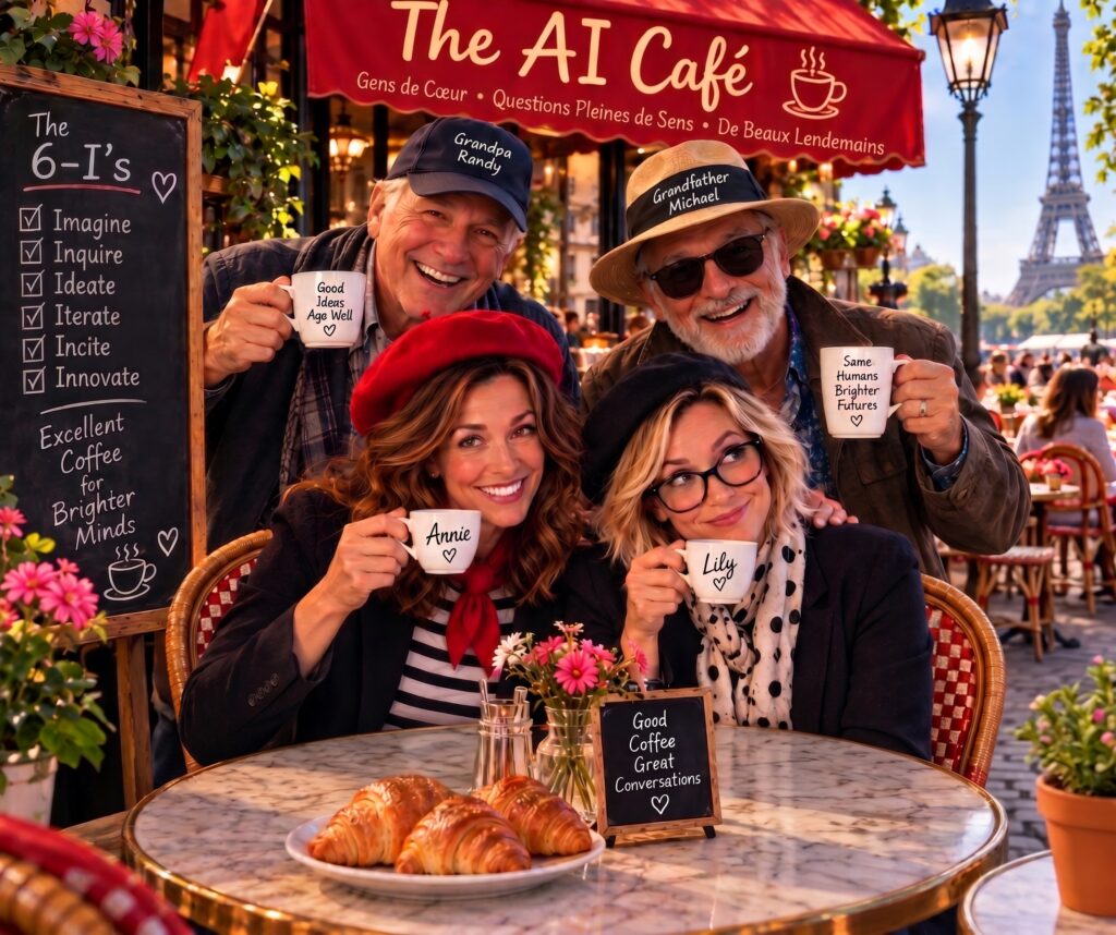 Two grandfathers and AI chatbots at the AI Café